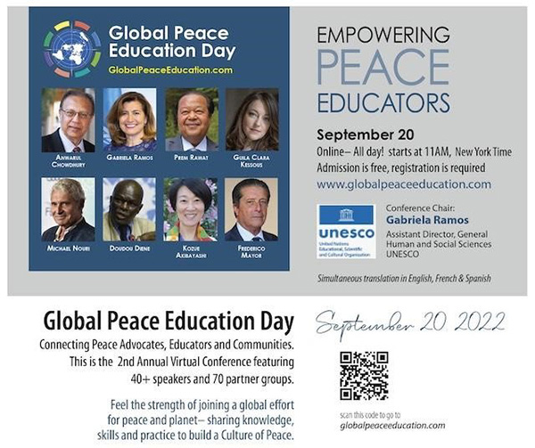 Journée mondiale de l’Éducation pour la paix : Renforcer les moyens d’actions des Éducateurs pour la paix