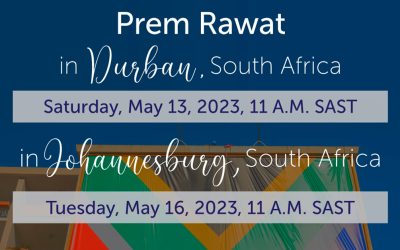 La tournée sud-africaine de Prem Rawat continue par Durban et Johannesburg